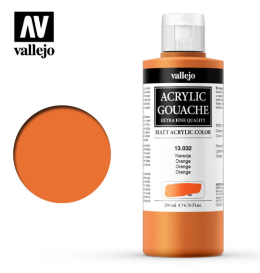 Orange Vallejo Acrylic Gouache