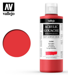 Vermilion Vallejo Acrylic Gouache