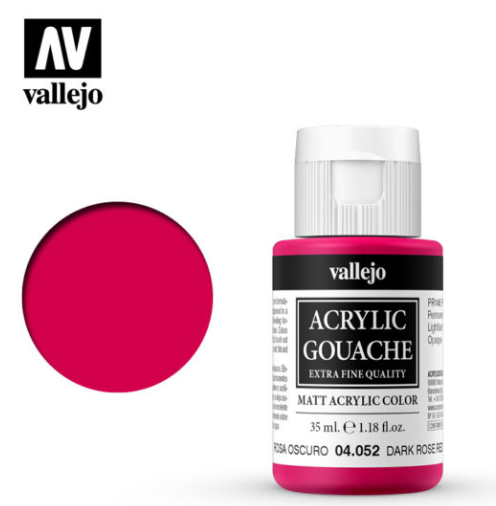 Dark Rose Red Vallejo Acrylic Gouache