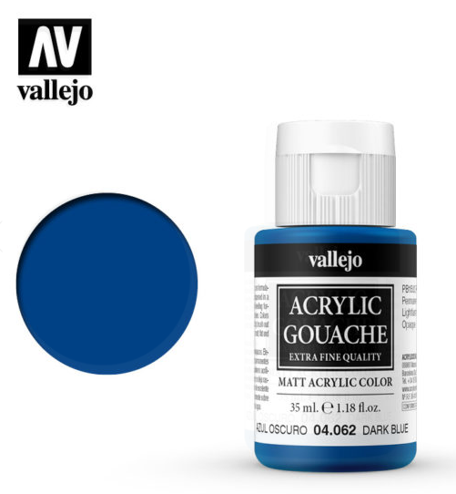 Dark Blue Vallejo Acrylic Gouache