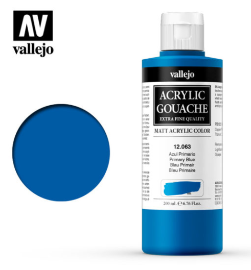 Primary Blue Vallejo Acrylic Gouache