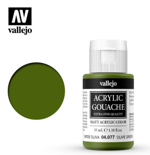 Olive Green Vallejo Acrylic Gouache