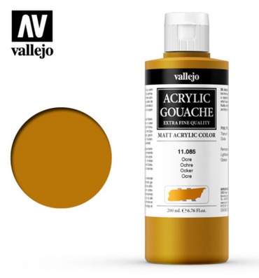Ochre Vallejo Acrylic Gouache