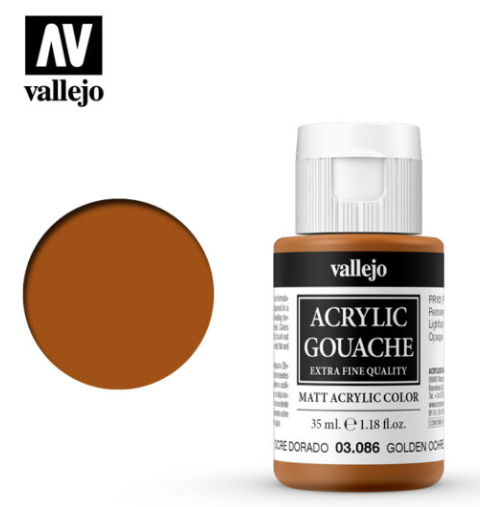Golden Ochre Vallejo Acrylic Gouache