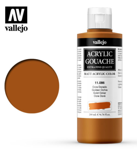 Golden Ochre Vallejo Acrylic Gouache