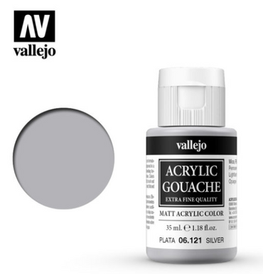 Silver Vallejo Acrylic Gouache