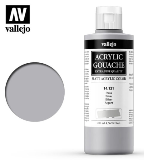 Silver Vallejo Acrylic Gouache