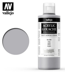 Silver Vallejo Acrylic Gouache
