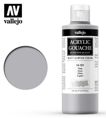 Silver Vallejo Acrylic Gouache