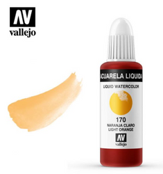 Light Orange Vallejo Liquid Watercolor