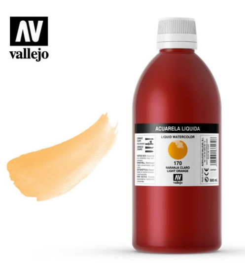 Light Orange Vallejo Liquid Watercolor