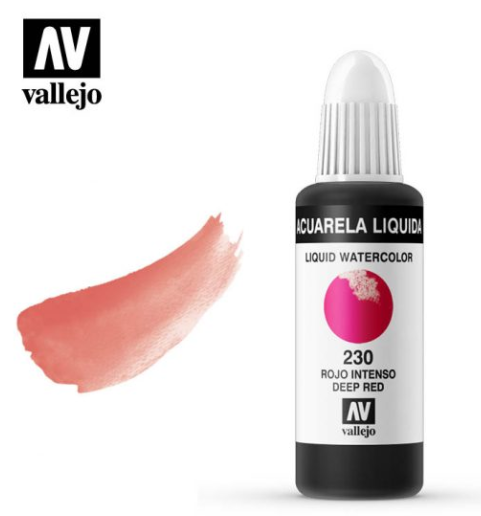 Deep Red Vallejo Liquid Watercolor