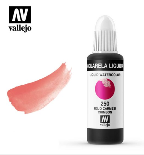 Crimson Vallejo Liquid Watercolor