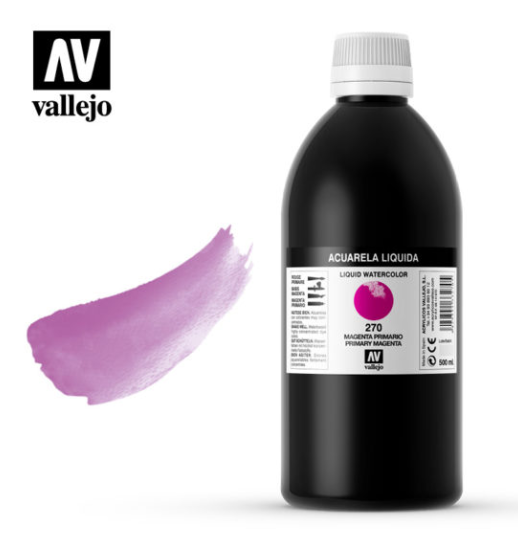 Primary Magenta Vallejo Liquid Watercolor