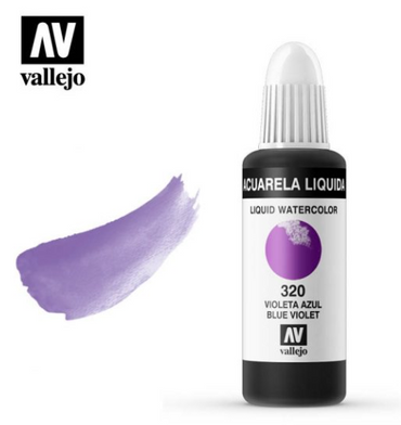 Blue Violet Vallejo Liquid Watercolor