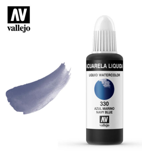 Navy Blue Vallejo Liquid Watercolor