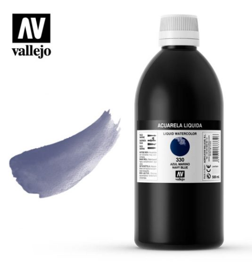 Navy Blue Vallejo Liquid Watercolor