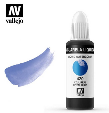 Royal Blue Vallejo Liquid Watercolor