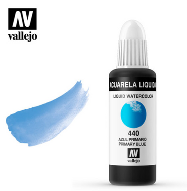 Primary Blue Vallejo Liquid Watercolor
