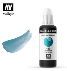 Turquoise Vallejo Liquid Watercolor