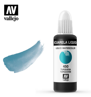 Turquoise Vallejo Liquid Watercolor