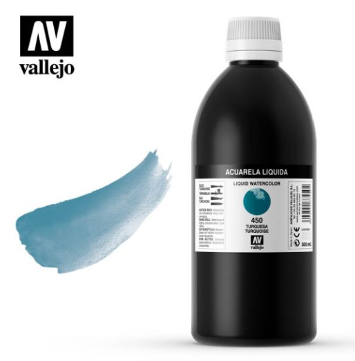 Turquoise Vallejo Liquid Watercolor