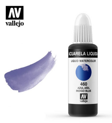 Indigo Blue Vallejo Liquid Watercolor