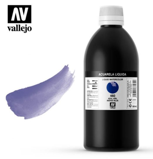 Indigo Blue Vallejo Liquid Watercolor