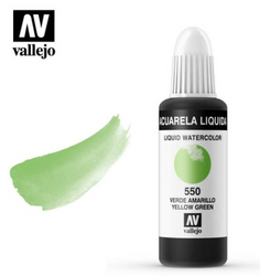 Yellow Green Vallejo Liquid Watercolor
