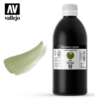 Olive Green Vallejo Liquid Watercolor