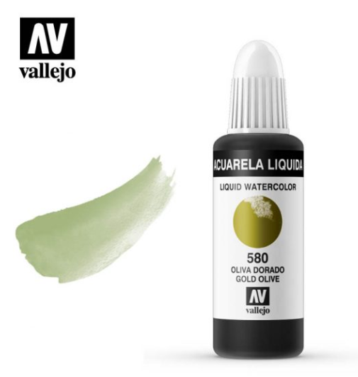 Gold Olive Vallejo Liquid Watercolor
