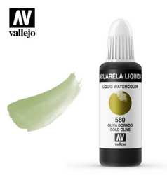 Gold Olive Vallejo Liquid Watercolor
