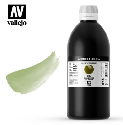 Gold Olive Vallejo Liquid Watercolor