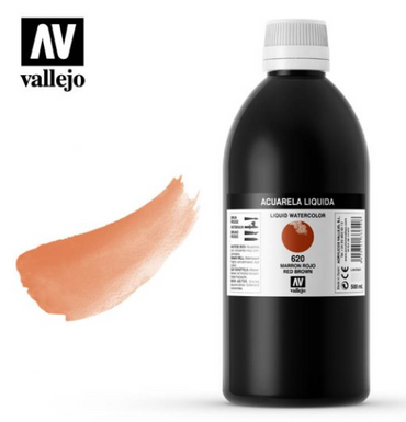 Red Brown Vallejo Liquid Watercolor