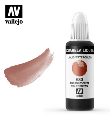 Violet Brown Vallejo Liquid Watercolor