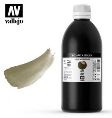 Sepia Vallejo Liquid Watercolor