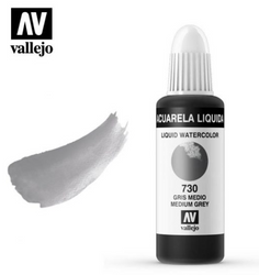 Medium Grey Vallejo Liquid Watercolor