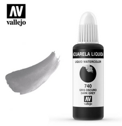 Dark Grey Vallejo Liquid Watercolor