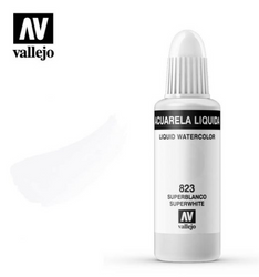 Super White Vallejo Liquid Watercolor