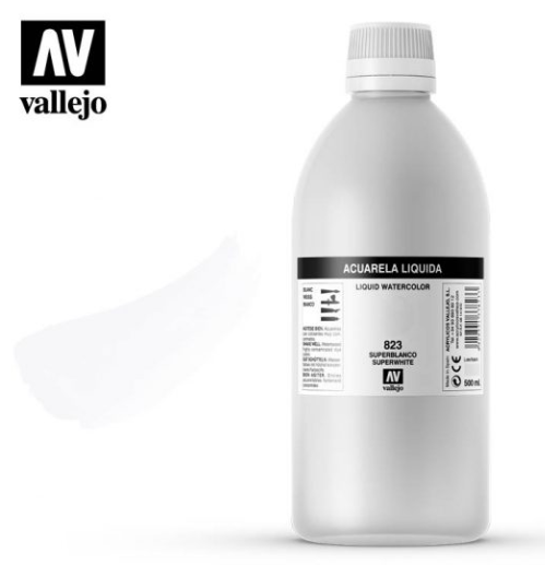 Super White Vallejo Liquid Watercolor
