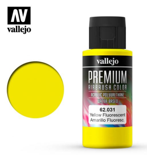 Fluorescent Yellow Vallejo Premium Airbrush Color