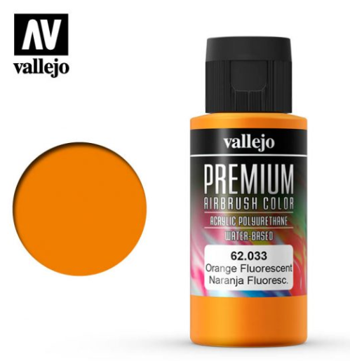 Fluorescent Orange Vallejo Premium Airbrush Color