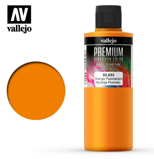 Fluorescent Orange Vallejo Premium Airbrush Color