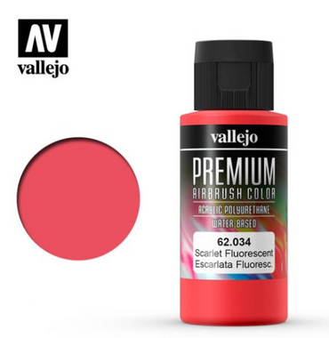 Fluorescent Scarlet Vallejo Premium Airbrush Color