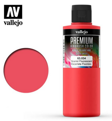 Fluorescent Scarlet Vallejo Premium Airbrush Color