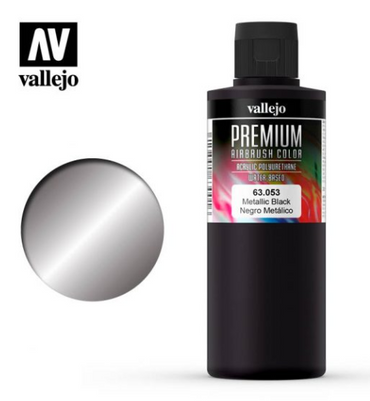 Metallic Black Vallejo Premium Airbrush Color