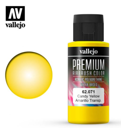 Candy Yellow Vallejo Premium Airbrush Color