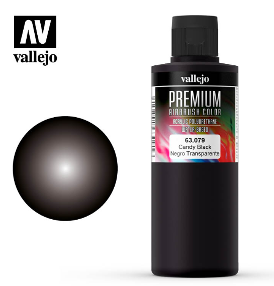 Candy Black Vallejo Premium Airbrush Color