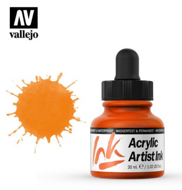 Orange Vallejo Acrylic Artist Ink