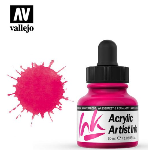 Primary Magenta Vallejo Acrylic Artist Ink